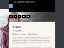 Tablet Screenshot of elisabethvontrapp.com